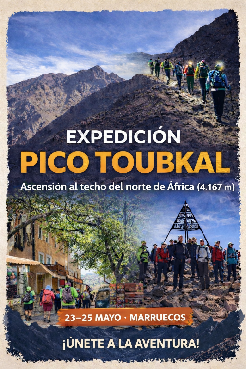 Cartel Ascensión al Toubkal